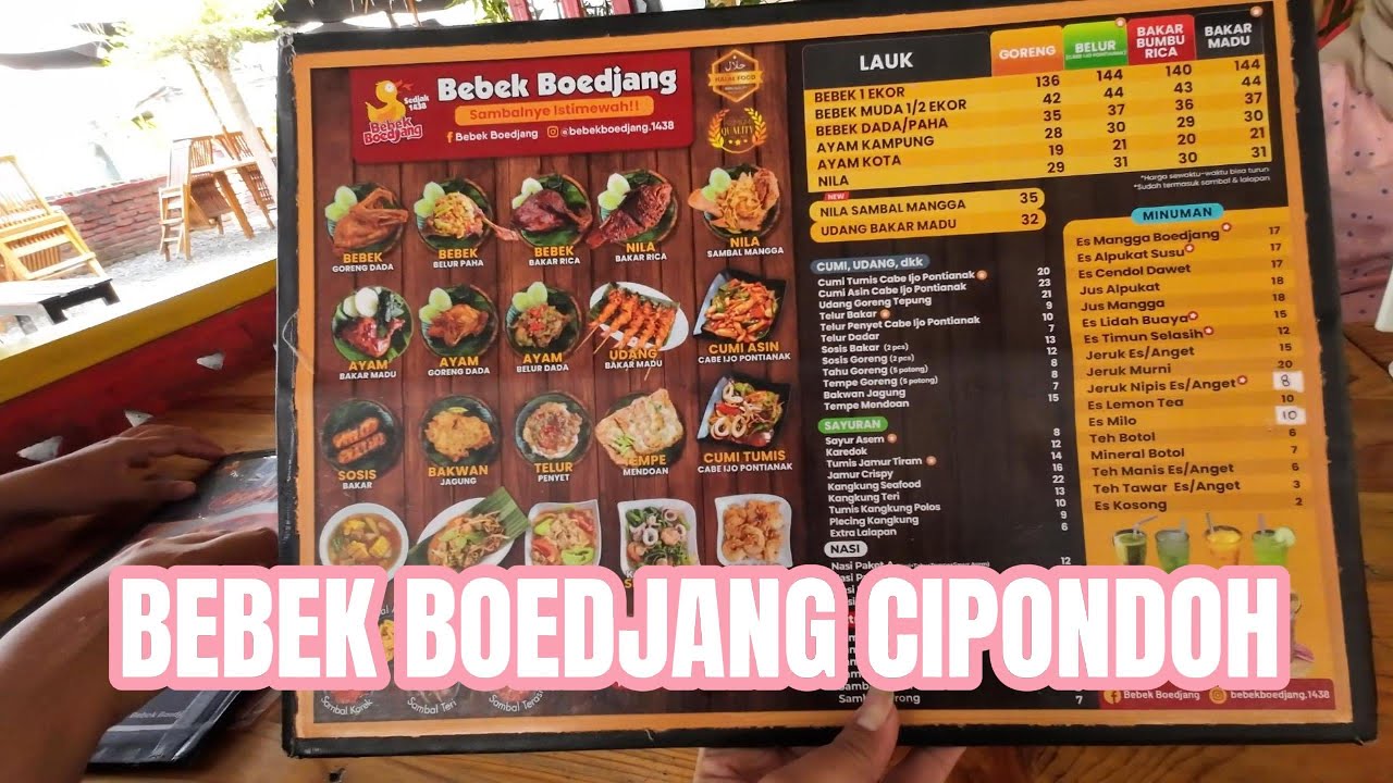 BEBEK BOEDJANG CIPONDOH || Review dan Rute Perjalanan