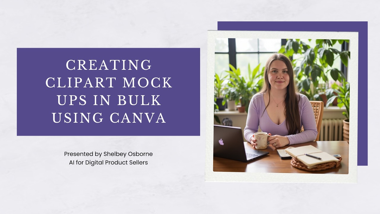 Creating Clipart Mock Ups in Bulk using Canva
