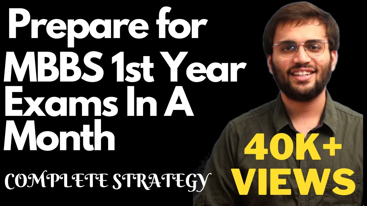 How to Prepare 1st Year MBBS In a Month | Anatomy Physiology Biochemistry [Revise & Rock Strategy]
