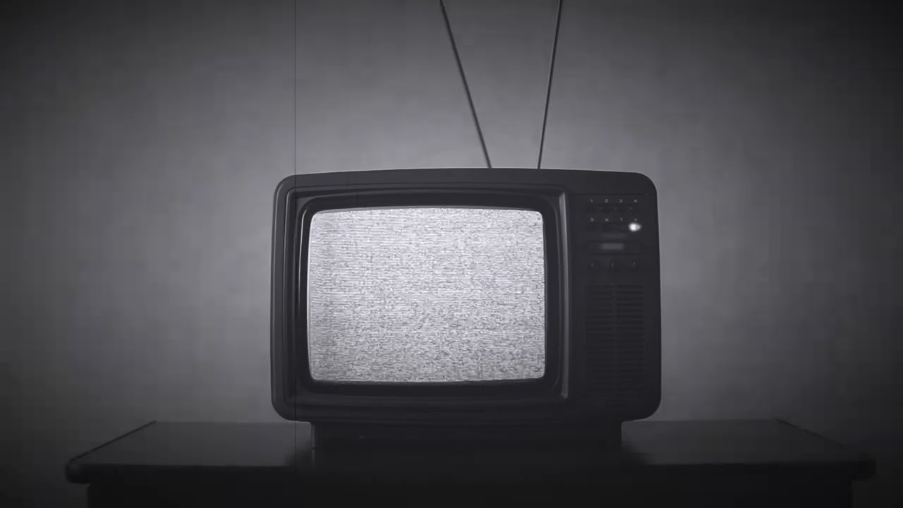Retro TV White Noise Flickering 1 Hour | Alfred Hitchcock Vibe and Feel