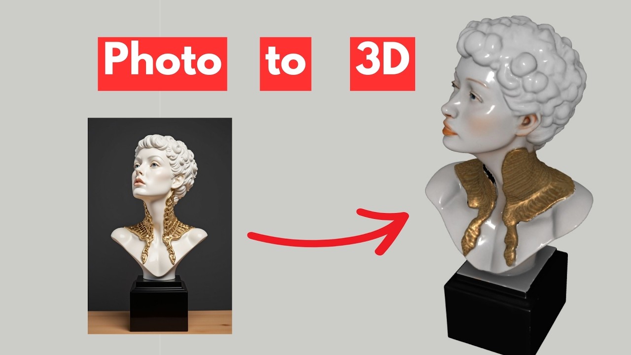 Turn Any Photo into a 3D Model with SketchUp + SUAPP AI | Photo to 3D Tutorial