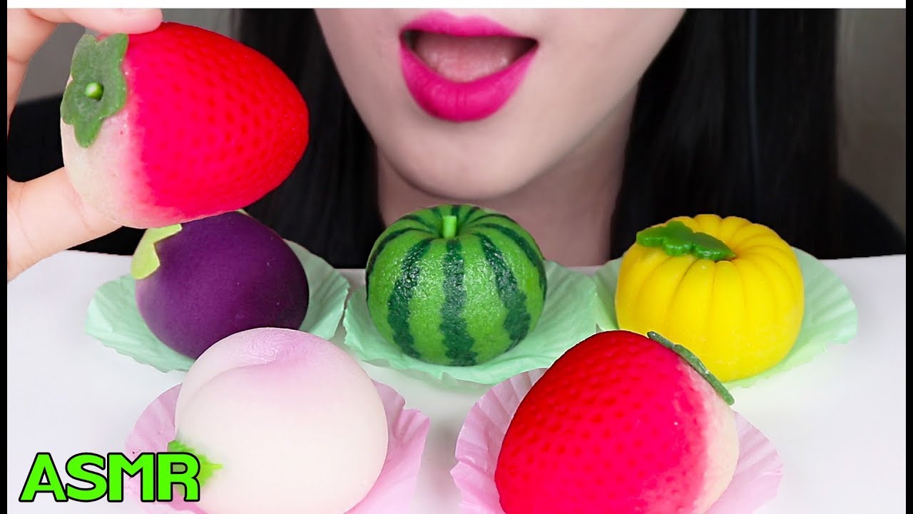 ASMR WAGASHI MOCHI (EATING SOUNDS) 화과자 리얼사운드 먹방 NO TALKING MUKBANG
