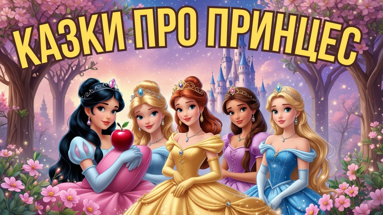 5 найкращих казок про принцес | Аудіоказки на ніч для дітей | Слухати онлайн