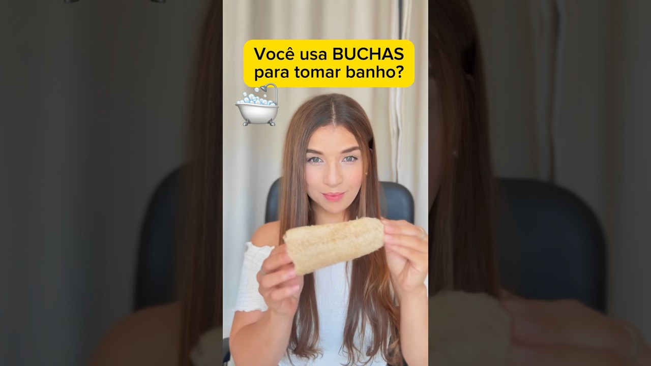 Voc&ecirc; usa BUCHA para tomar banho? #CapCut #saude #dica #banho #curiosidades