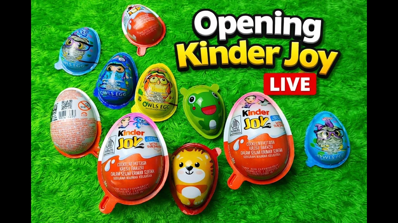 Opening Joy Eggs | Kinder Joy | Cute Suprise Toy Reveal 😍 | ASMR Video