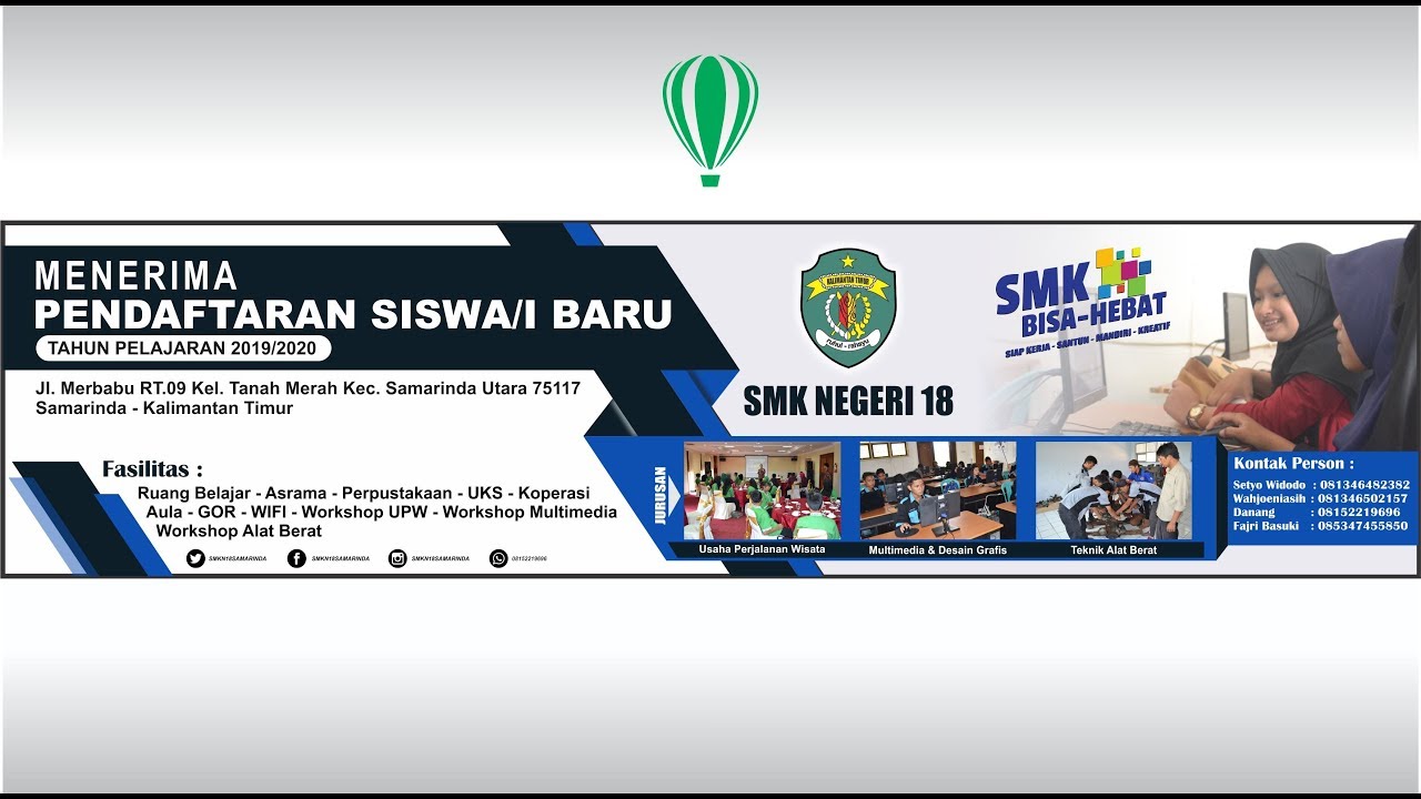 Cara Desain Spanduk PPDB Pendaftaran di Coreldraw - Banner Design