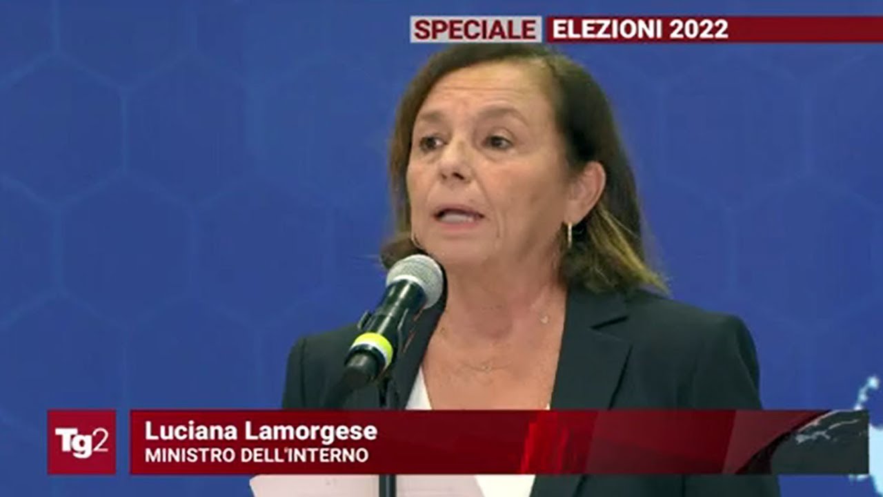 Elezioni politiche 2022, dichiarazioni dal Viminale del ministro Luciana Lamorgese