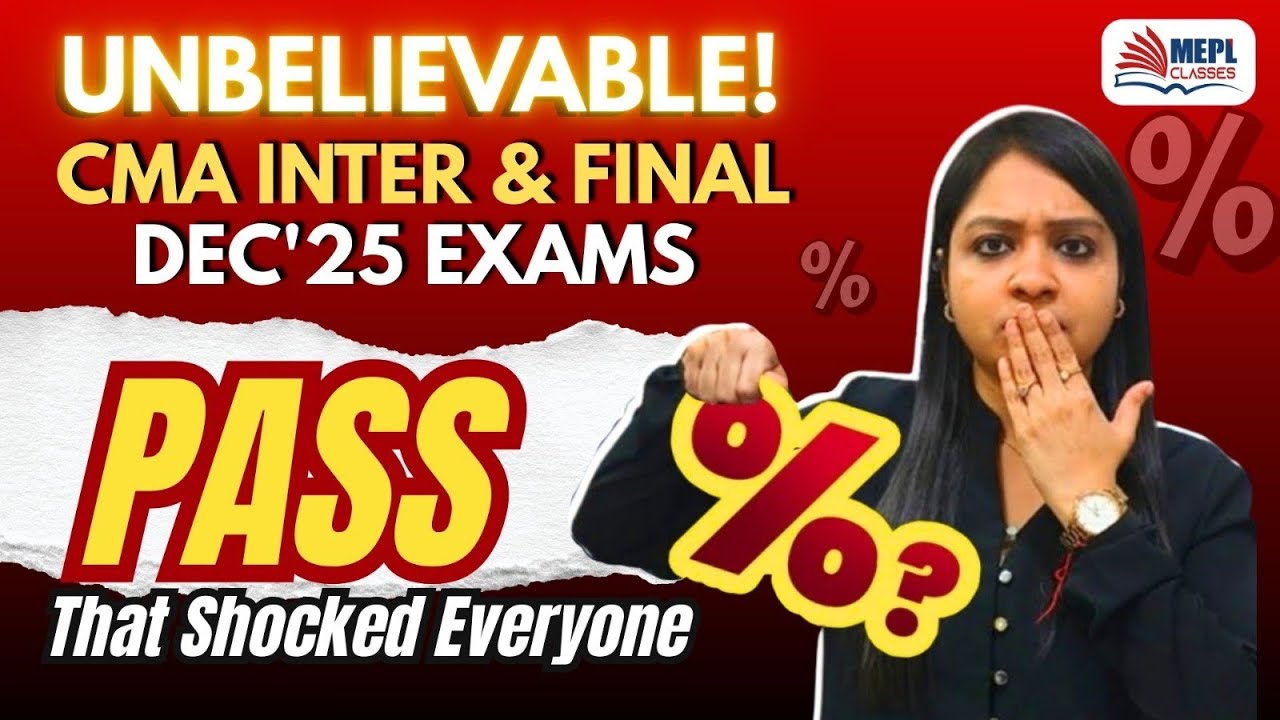 UNBELIEVABLE 😱 CMA Inter & Final Dec'25 Results - PASSING % | MEPL- Divya Agarwal Mam