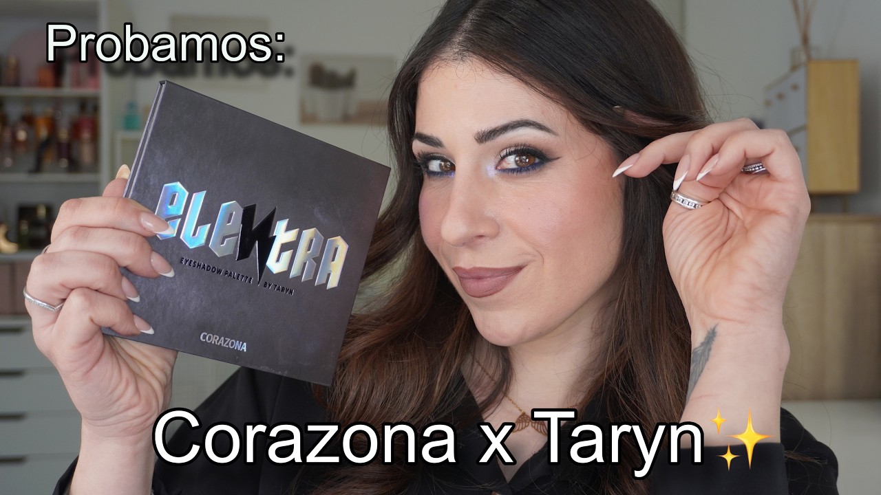 Nueva paleta ELEKTRA Taryn x Corazona ❗Primeras impresiones y maquillaje de ojos completo 🌸✨