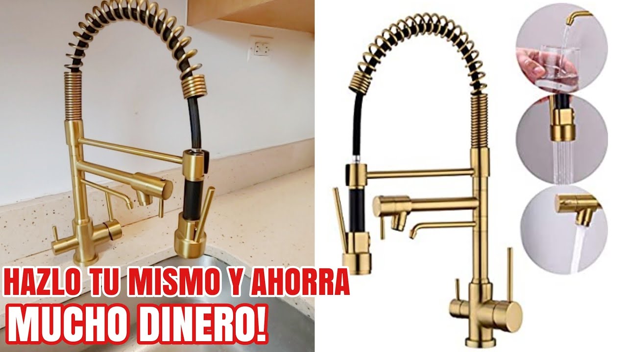COMO INSTALAR GRIFO DE COCINA Con OPCION De PURIFICADOR De AGUA | ❗Paso a Paso ❗FACIL DIY🛠