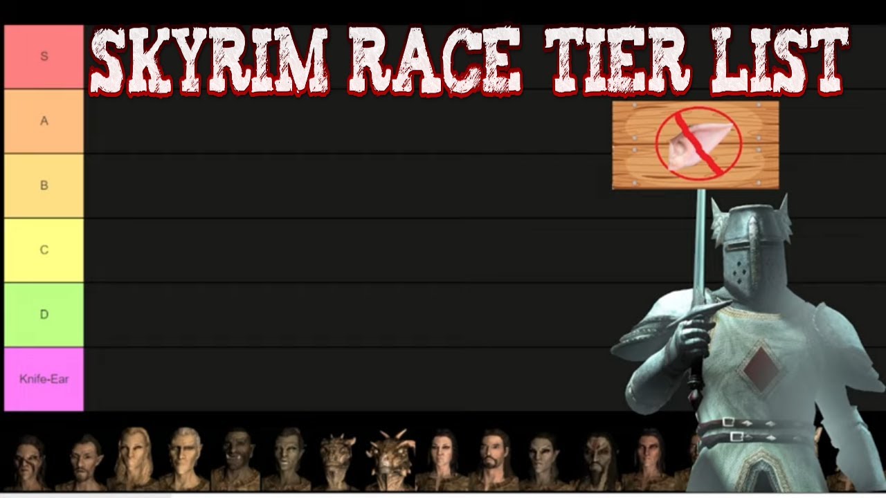 Pelinal Whitestrake Skyrim Race Tier List
