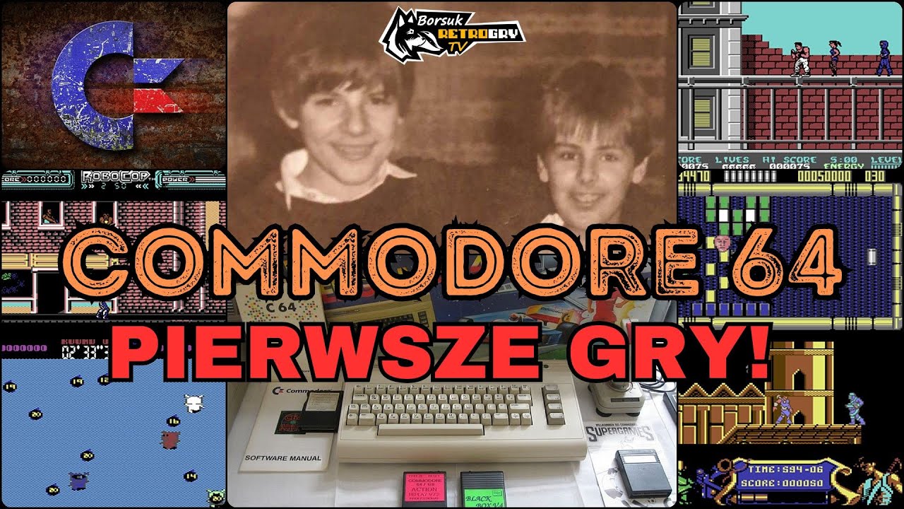 Borsuk Retro Gry TV: COMMODORE 64 - Pierwsze Gry Borsuka na Commodore 64!