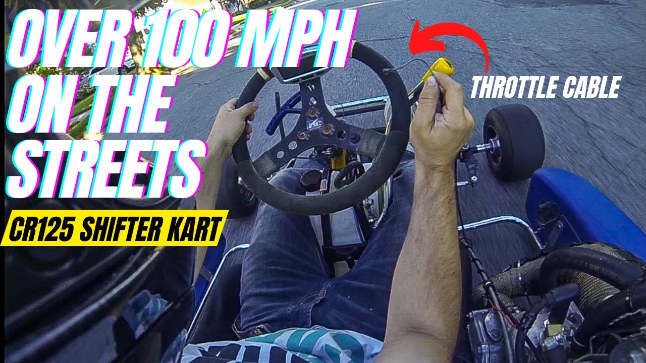 100 MPH ! In my Honda Cr125 Shifter Kart 6 Speed and BREAKING It ! | NY Streets #hondacr125