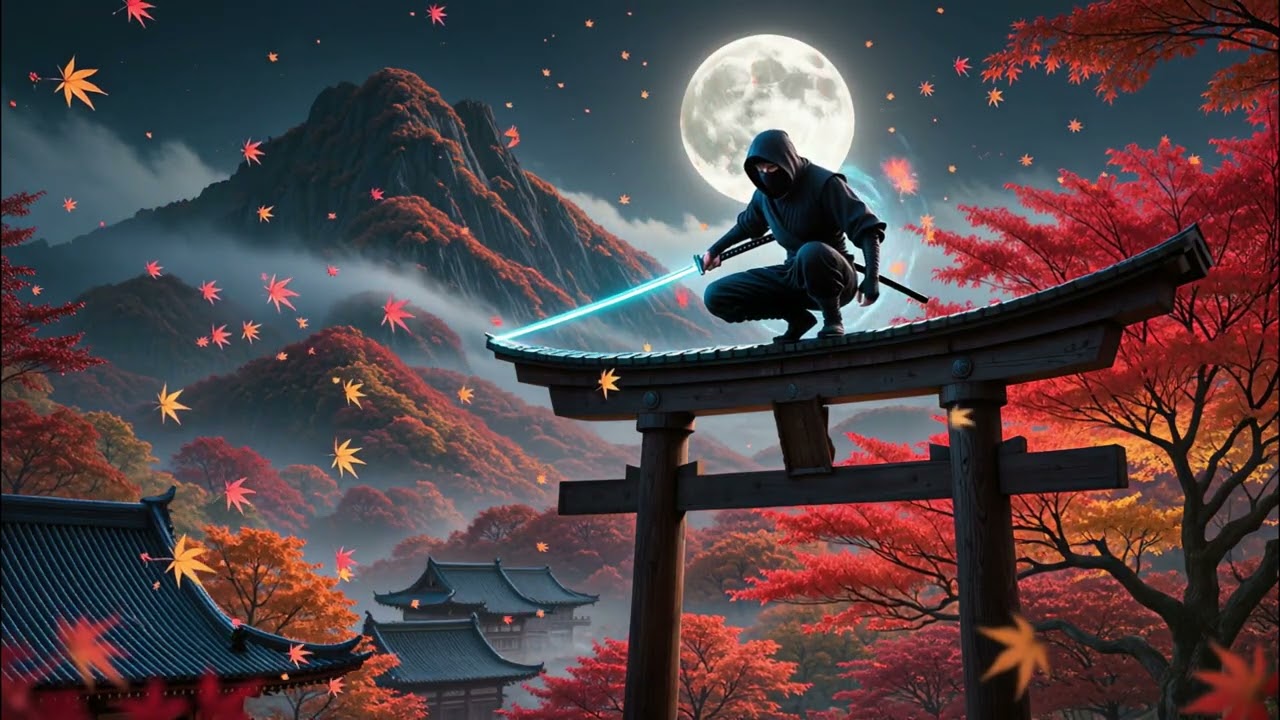 Ninja Japanese Music &ndash; Shamisen, Shakuhachi, Koto, Taiko for Study, Work, Focus, Yoga & Sports