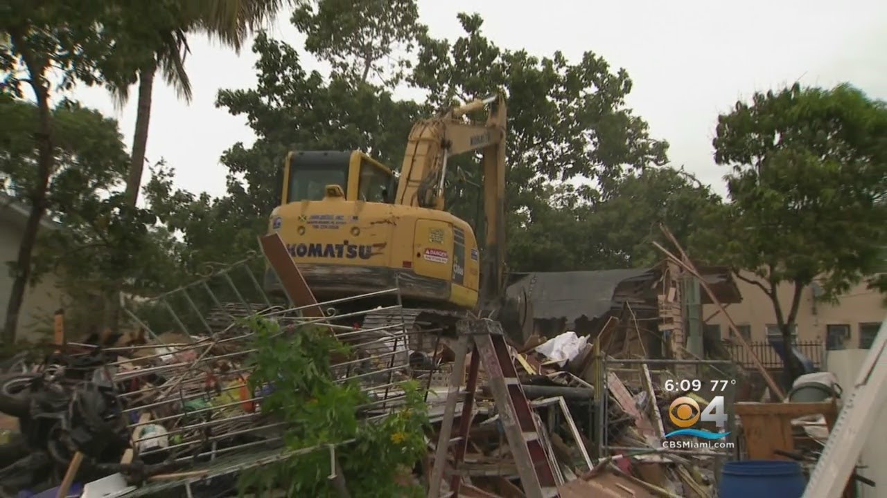 City Of Miami Demolishes Drug Homes In Little Havana