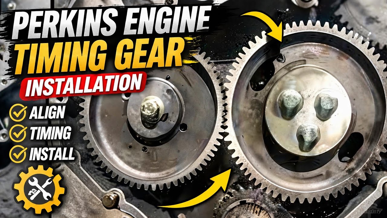 “Perkins 3 Cylinder Timing Gear  | installation  Guide 🔧 #Perkins #TimingGear #EngineOverhaul”