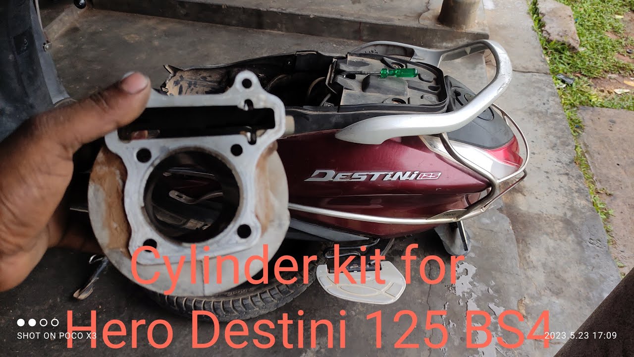 Hero Destini 125 BS4 Cylinder kit change