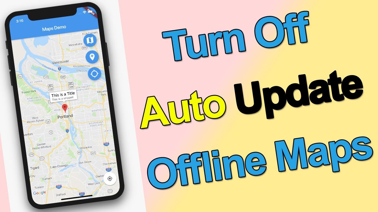 How to Turn Off Auto Update on Google Offline Maps?
