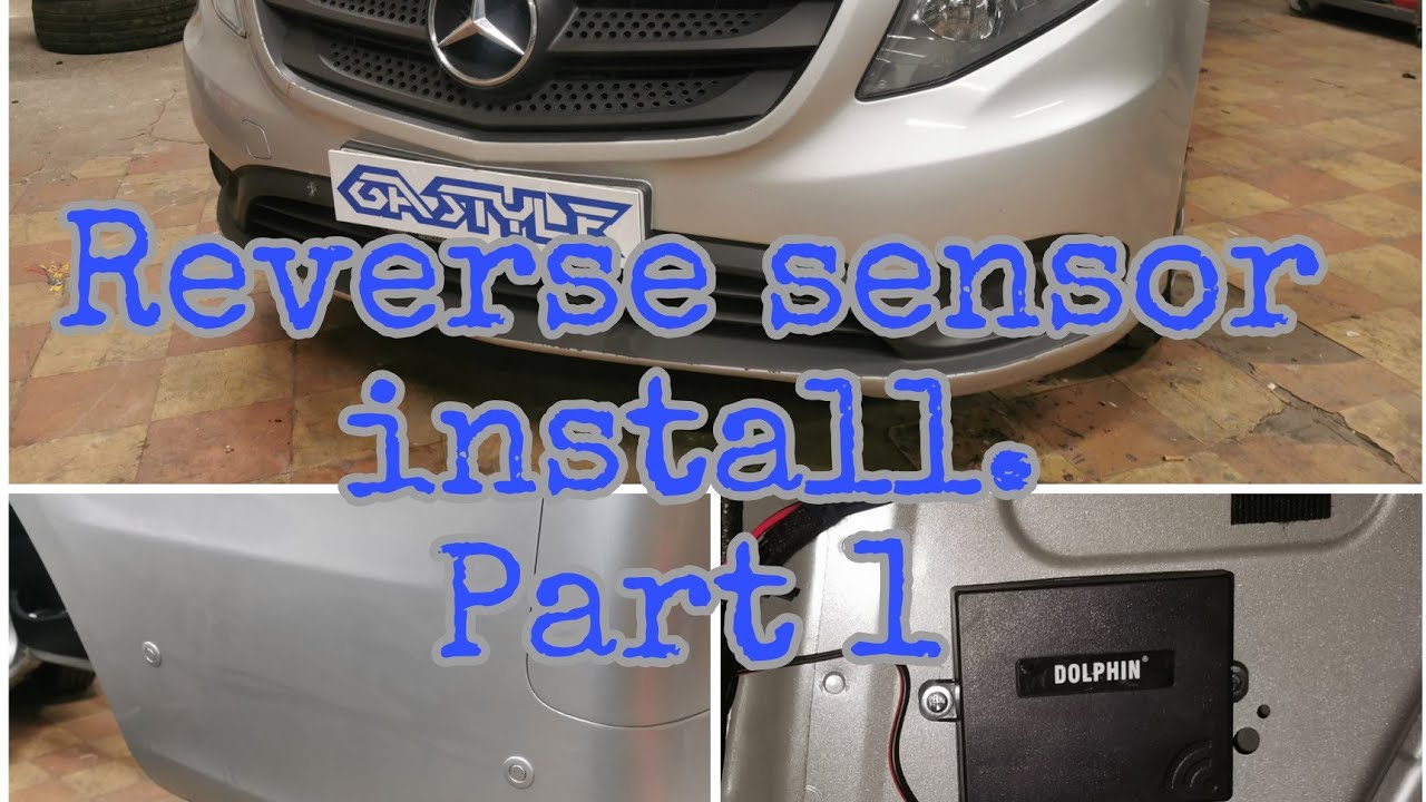 Снятие заднего бампера Mercedes Vito Tourer 2015 и установка датчика заднего хода Dolphin. Часть 1