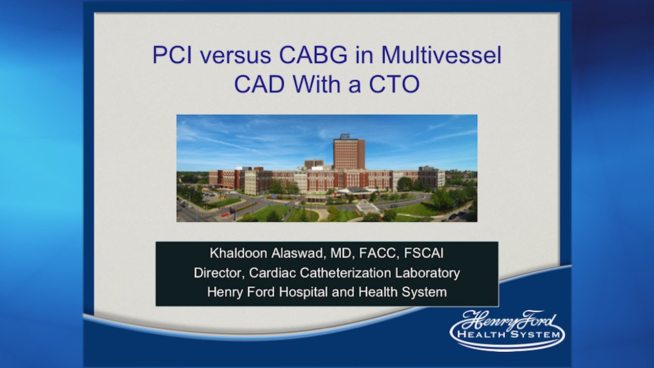 PCI vs CABG in Multivessel CAD with CTO