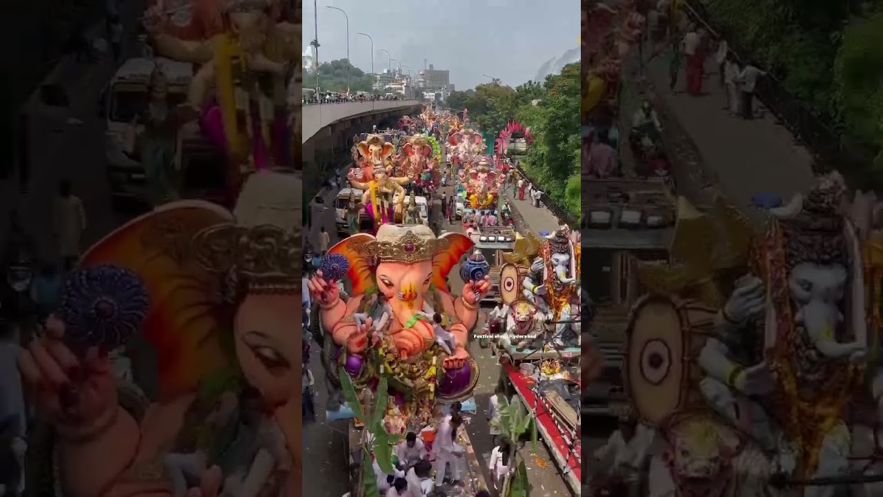Huge Crowd at Ganesh Shobha Yatra Tankbund 2023 | Ganesh Nimajjanam 2023 #ganesh2023 #ytshorts