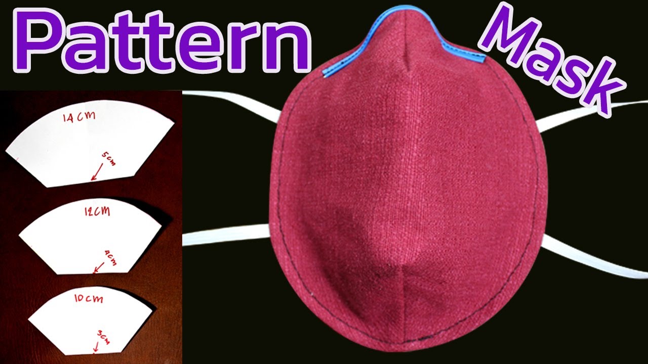 How To Make Mask / Face Mask Pattern Fabric Mask Ep 77 หน้ากากอนามัย マスクの作り方 maska  Mascarilla