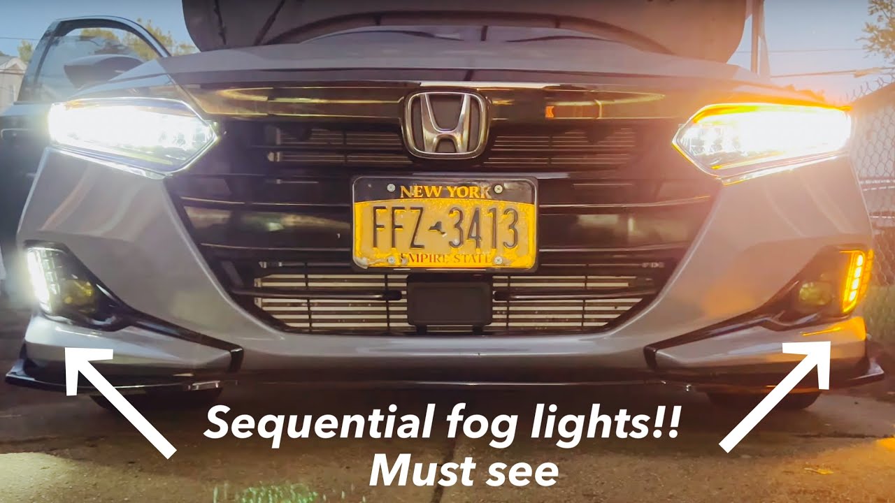 2021-2023 honda accord sequential fog lights install