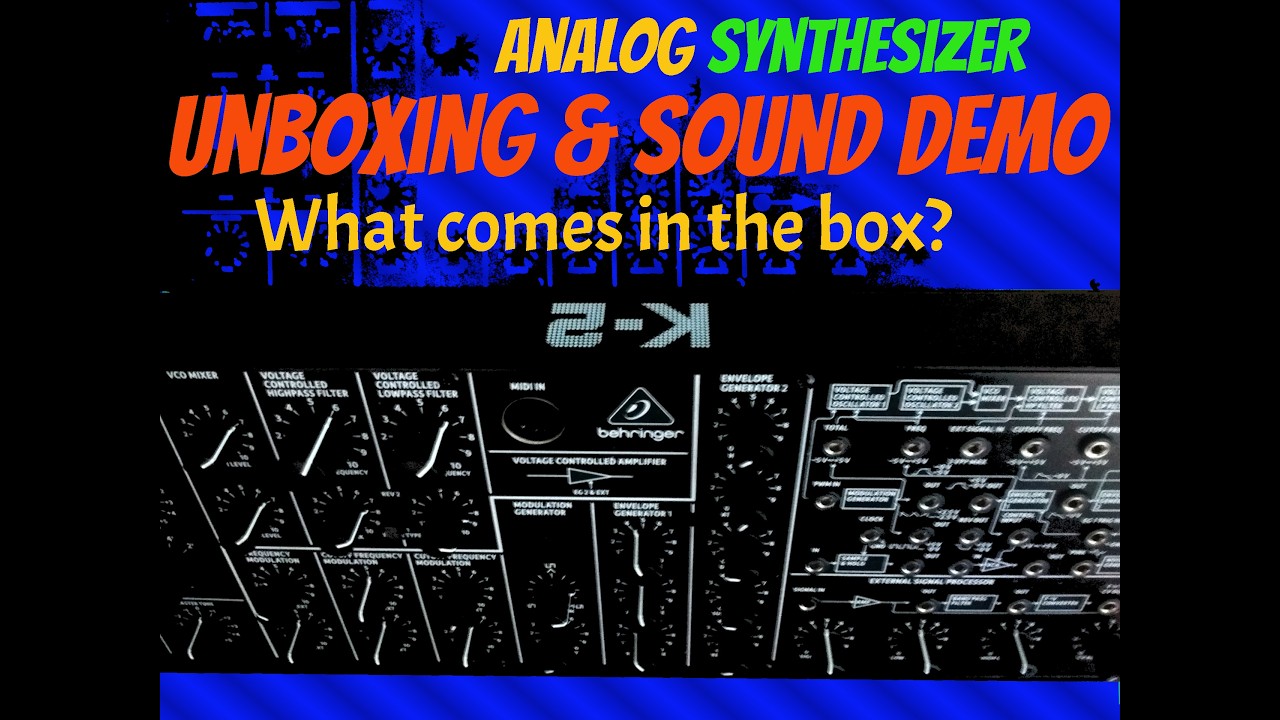Behringer K2 MKII Semi Modular Analog Synthesizer Demonstration