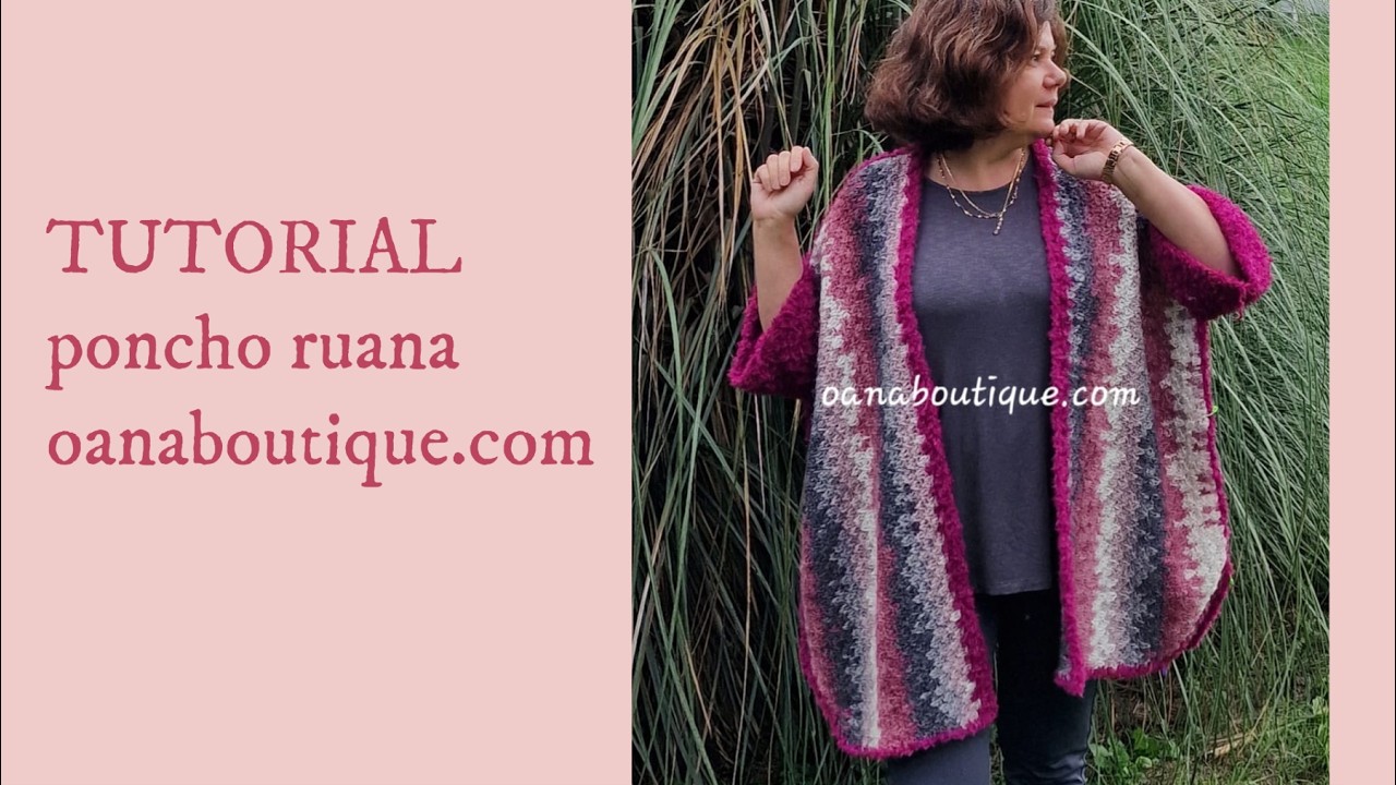 Poncho Ruana Polvere di Stelle alluncinetto by oanaboutique