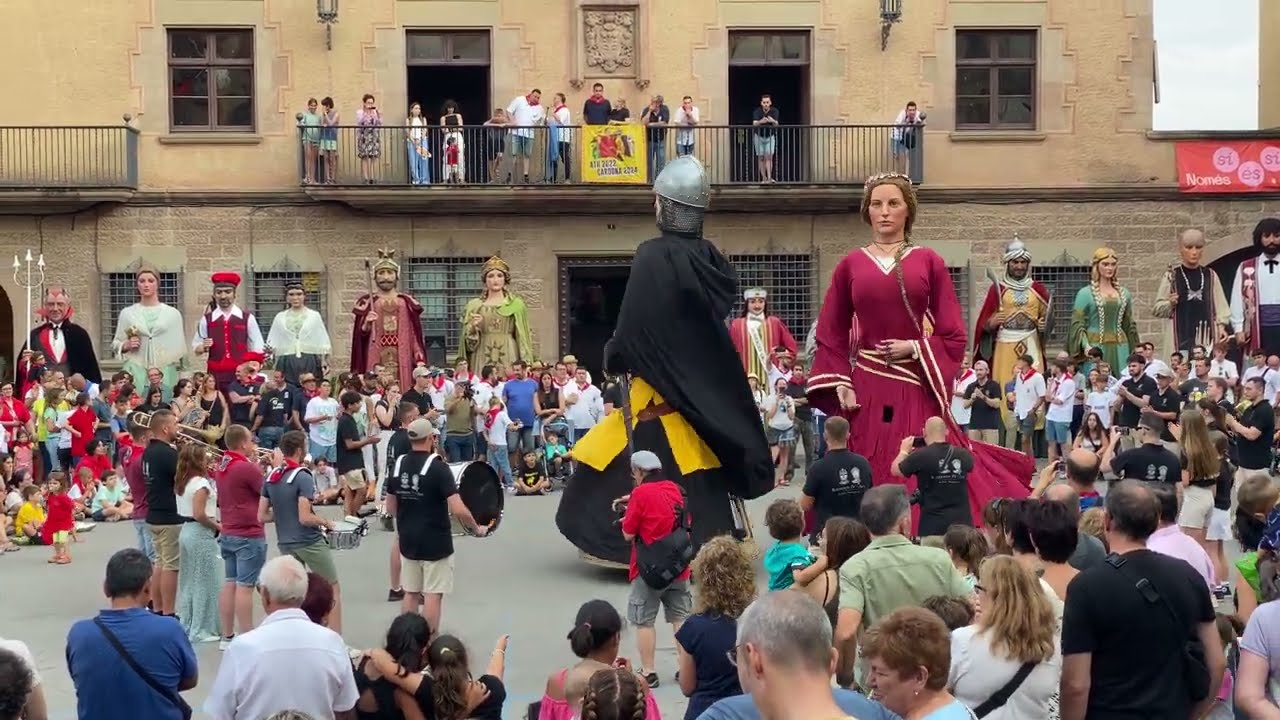 Gegants Baudouin IV i Alix d’Ath - 40a Trobada de Gegants de Cardona (13/07/2024)