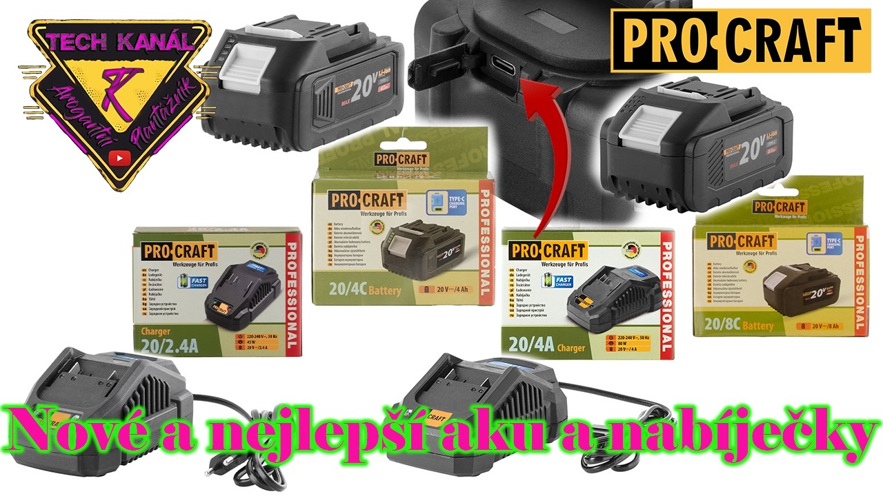 💥Nové Aku a nabíječky ProCraft - jsou nejlepší ❓