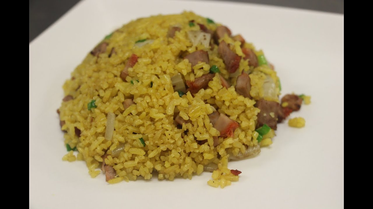 How to Make Yellow Fried Rice (Pork Fried Rice)