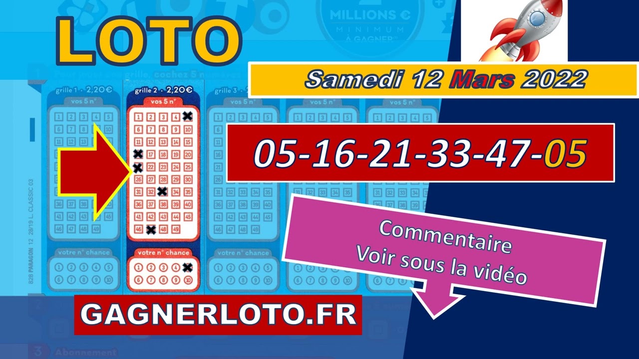 LOTO RESULTAT TIRAGE SAMEDI 12 MARS 2022