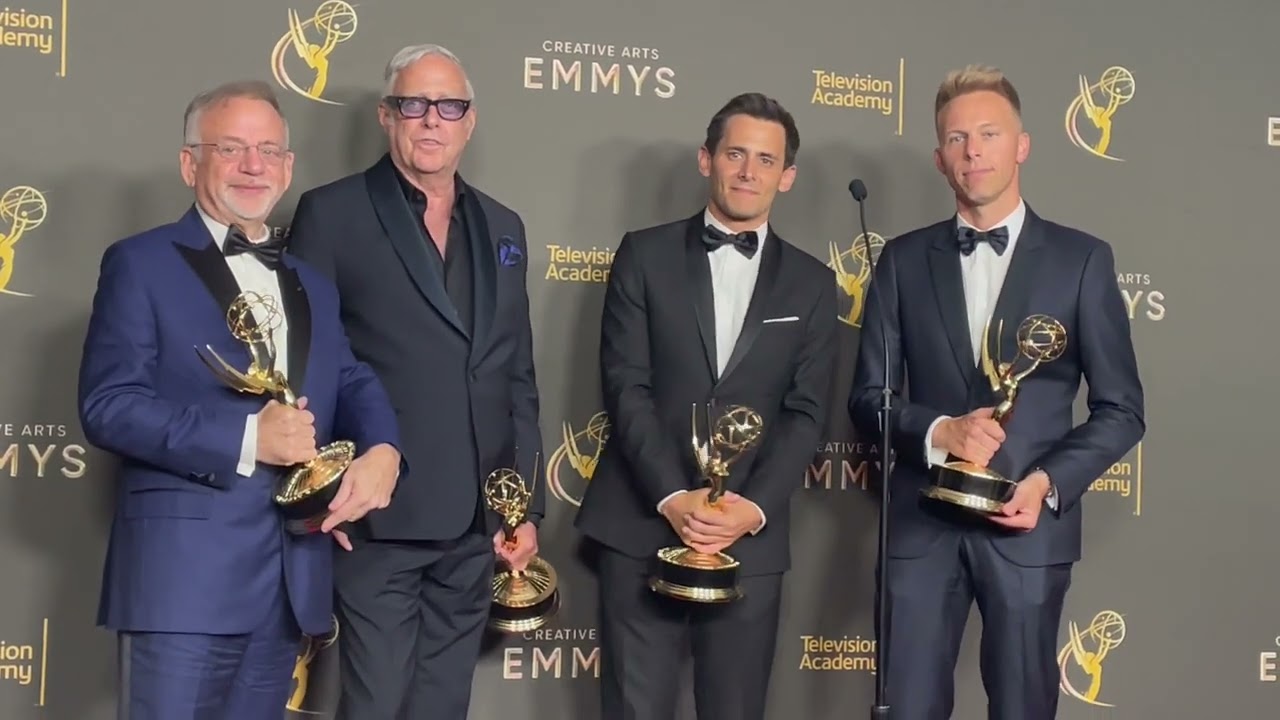 'Only Murders in the Building' songwriters (Best Music and Lyrics) 2024 Emmys press room interview