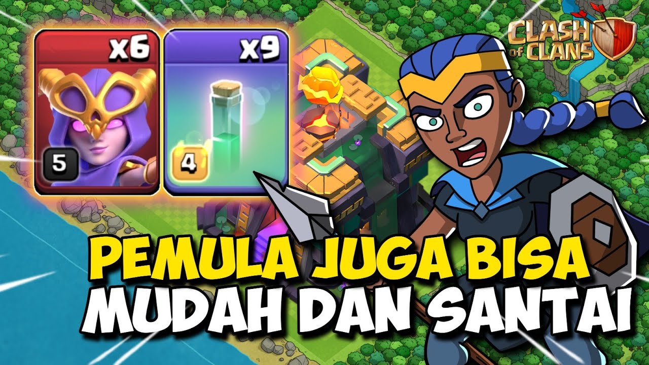 MUDAH DAN SANTAI !! Rc Walk + Super Witch STRATEGI TH 14 - Clash Of Clans