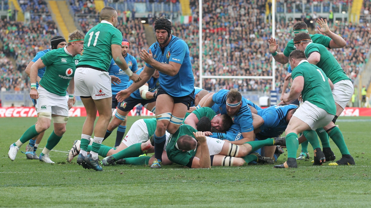 Italy score penalty try after huge maul on Irish line | RBS 6 Nations