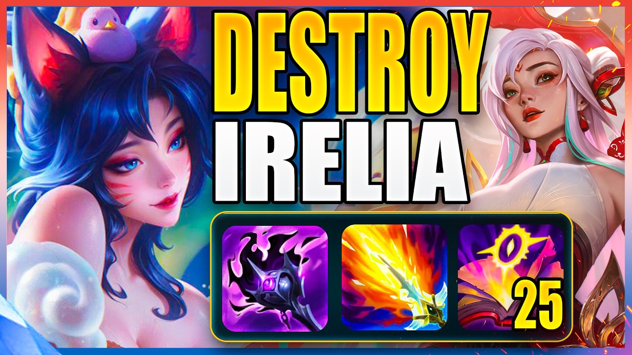 Как лучший игрок на Ahri уничтожает Irelia