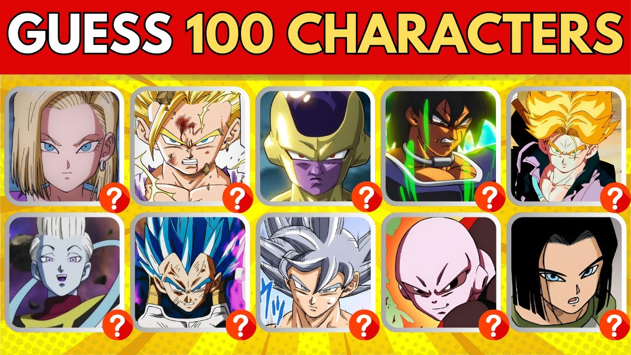 Can You Guess 100 DRAGON BALL Characters in 3 Seconds? | Daily Trivia
