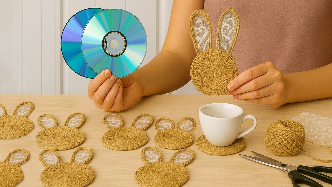 Easy Easter decoration idea made with simple materials | DIY Affordable Easter craft idea 🐰