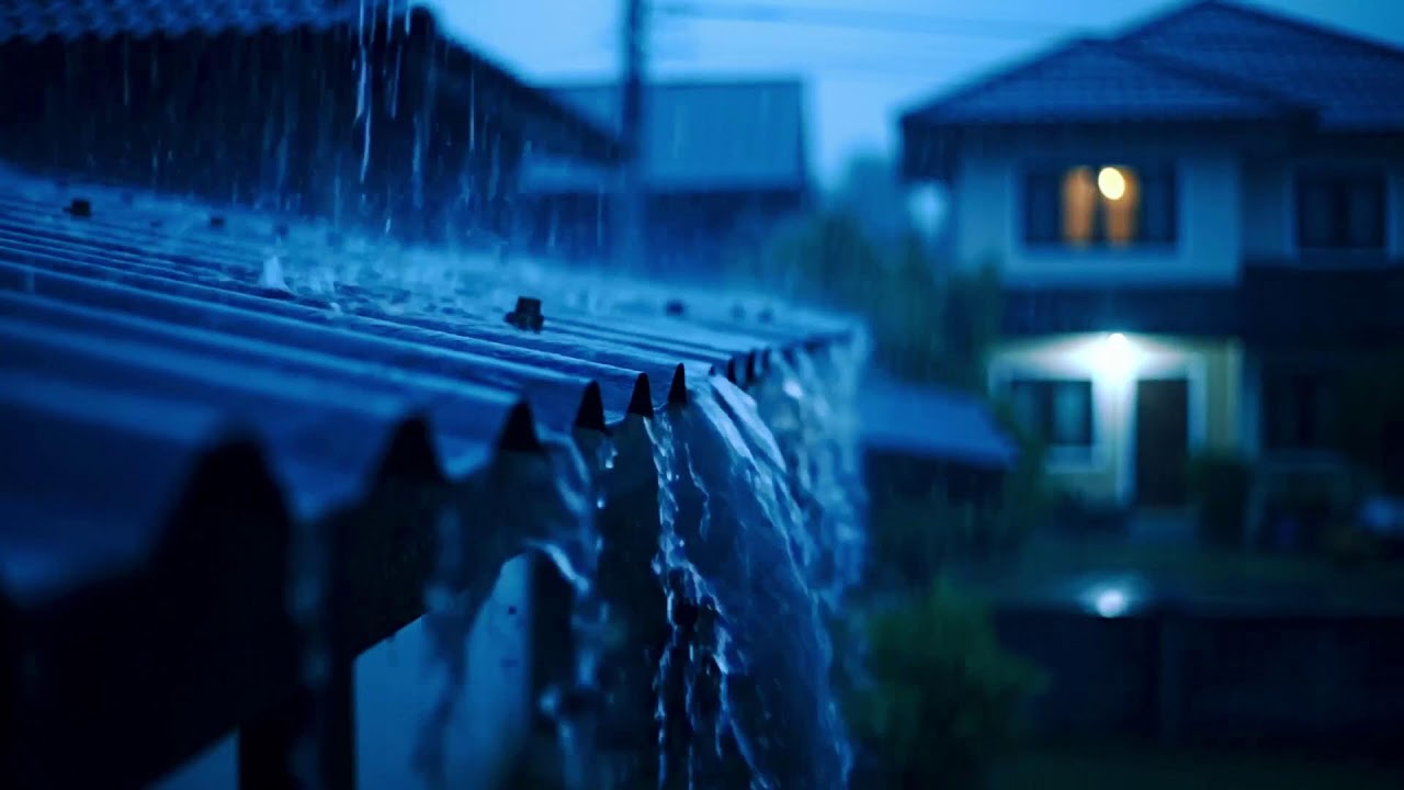 Silver Rain Sings on a Tin Roof at Midnight, Cradling Tired Hearts into Peaceful Dreams 235 HD