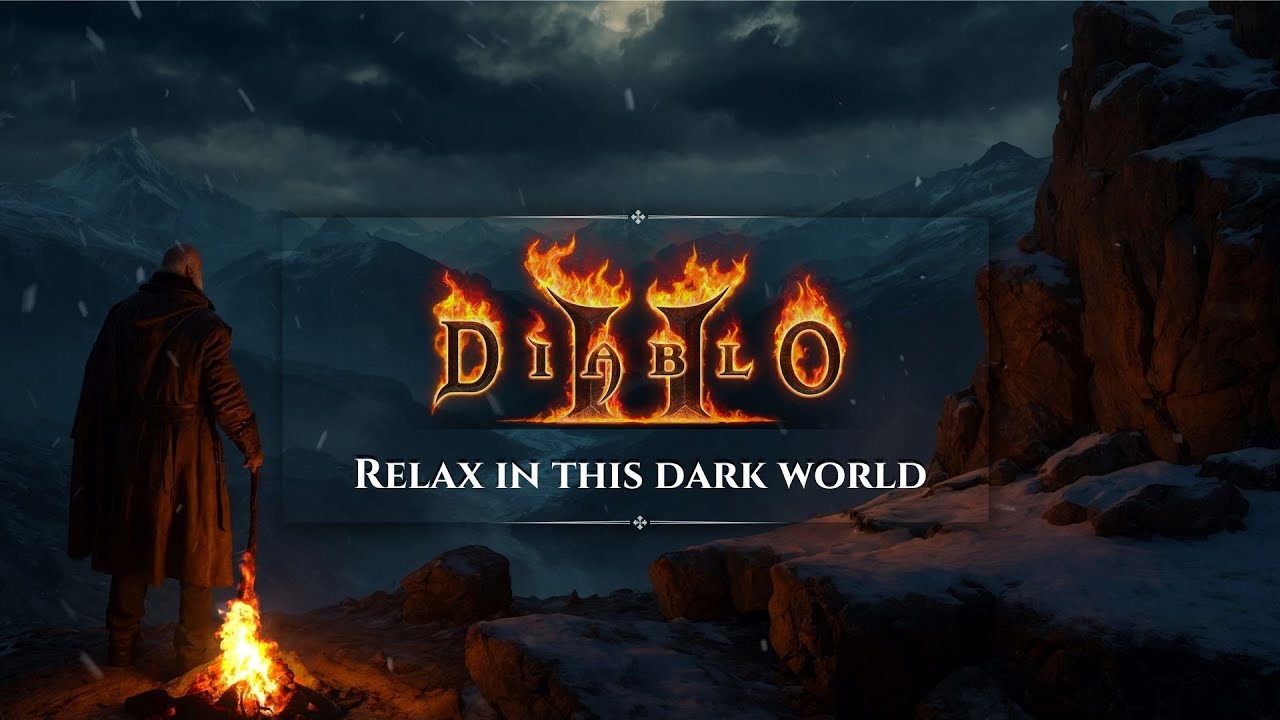Diablo II - A cold Night | D2 Sound Track | Relax in this dark world