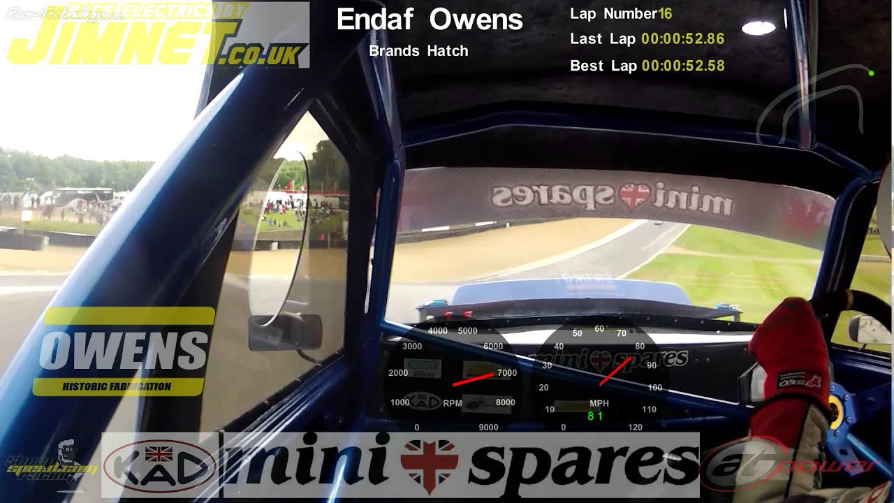Endaf Owens KAD 16v Spaceframe mini racing Owens Historic Motorsport, Sheepeed Racing brands hatch