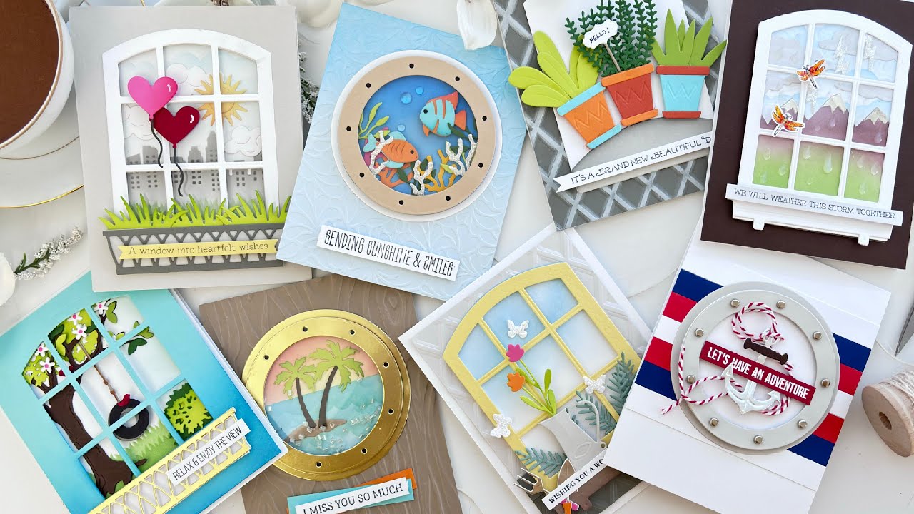 Представляем мою НОВУЮ коллекцию окон с видом | Spellbinders