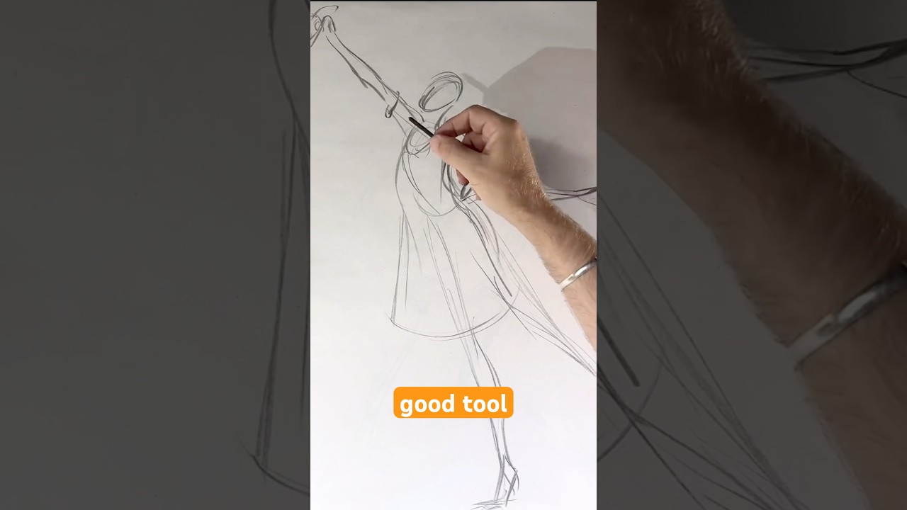 Movement in poses #arttutorial #sketch #drawingtips