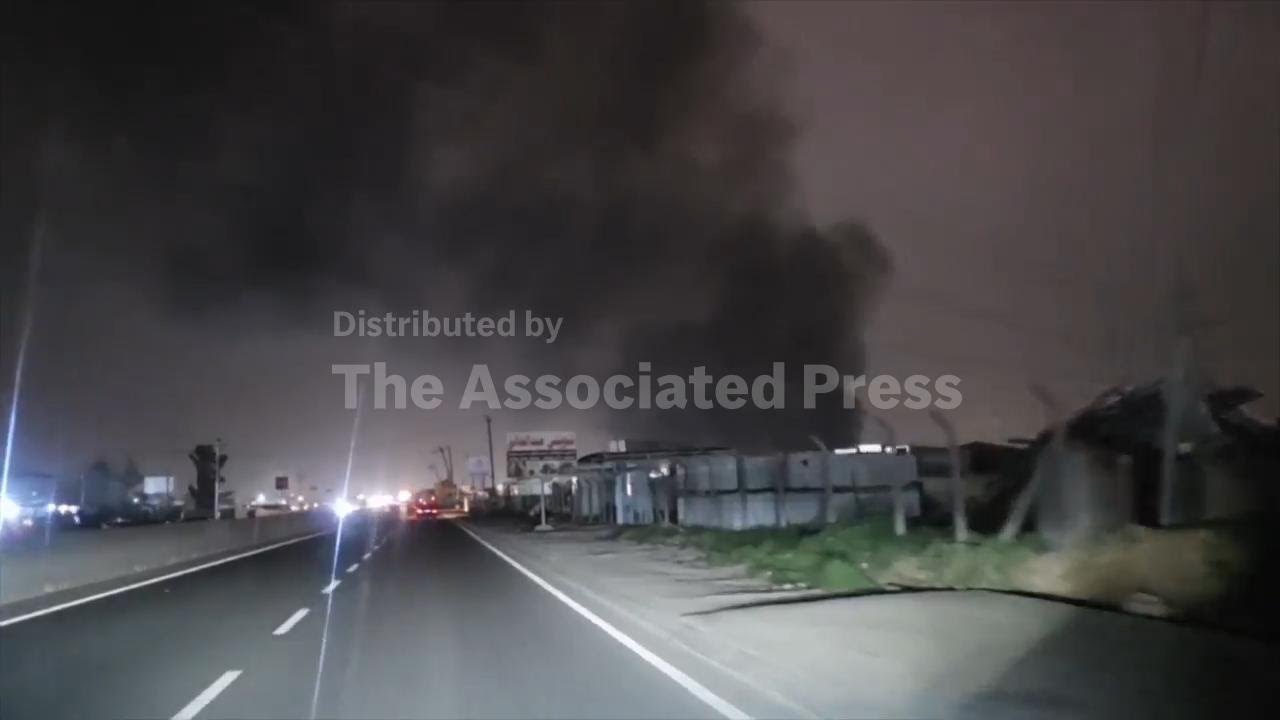 Smoke seen rising from warehouses near Irbil airport in Iraq's northern Kurdish region