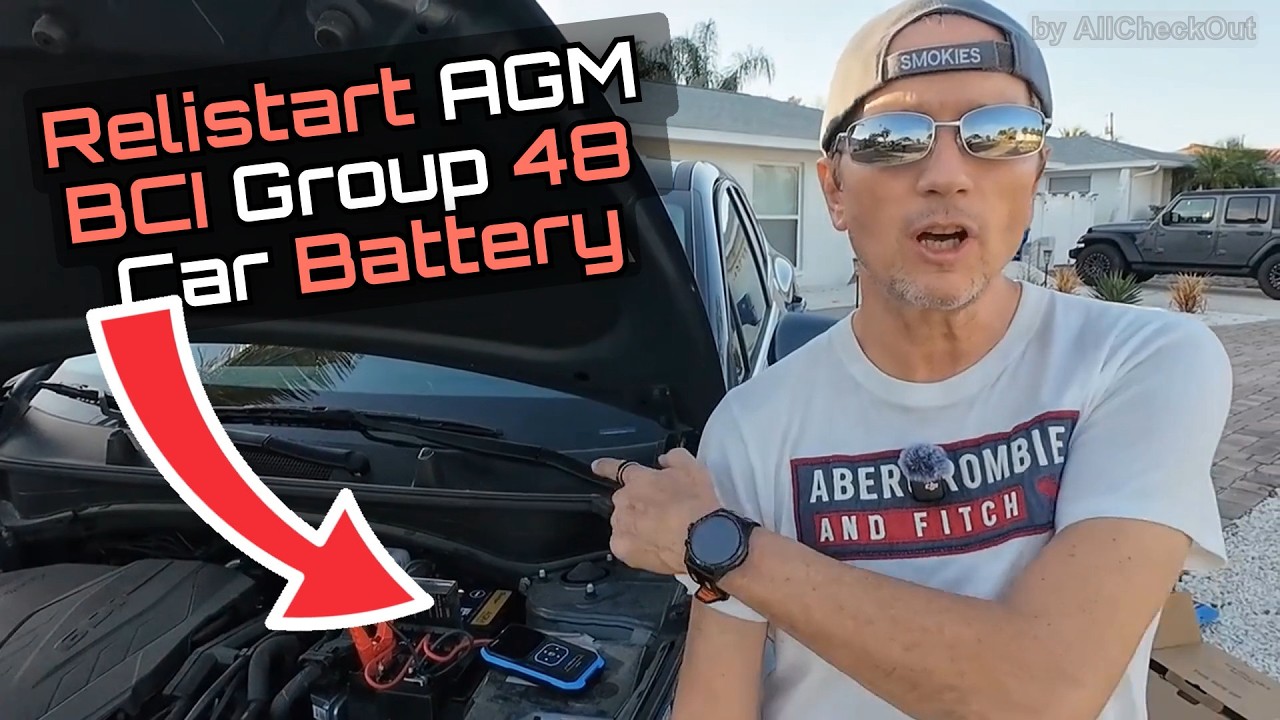 Montaż akumulatora Relistart AGM Group 48 H6 w pełnym teście Kia Sportage EX 2WD z 2023 r.