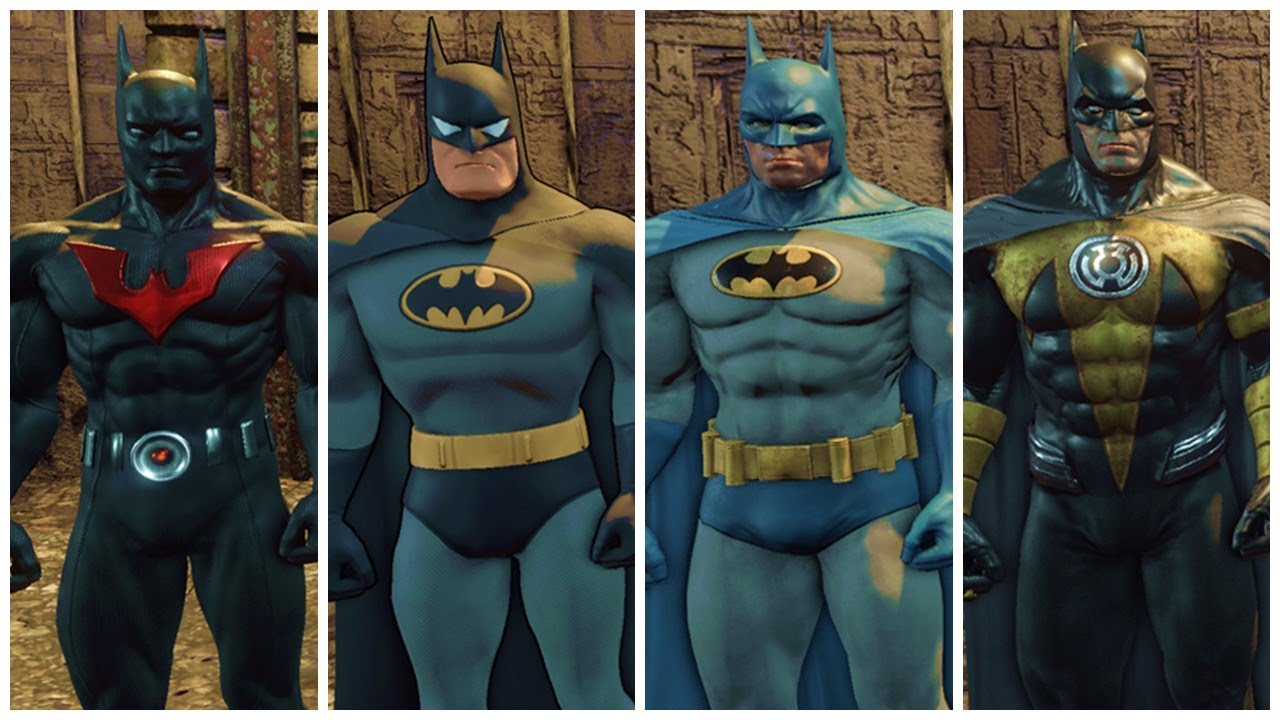 Batman: Arkham City - Todas as Roupas (All Costumes/Skins)