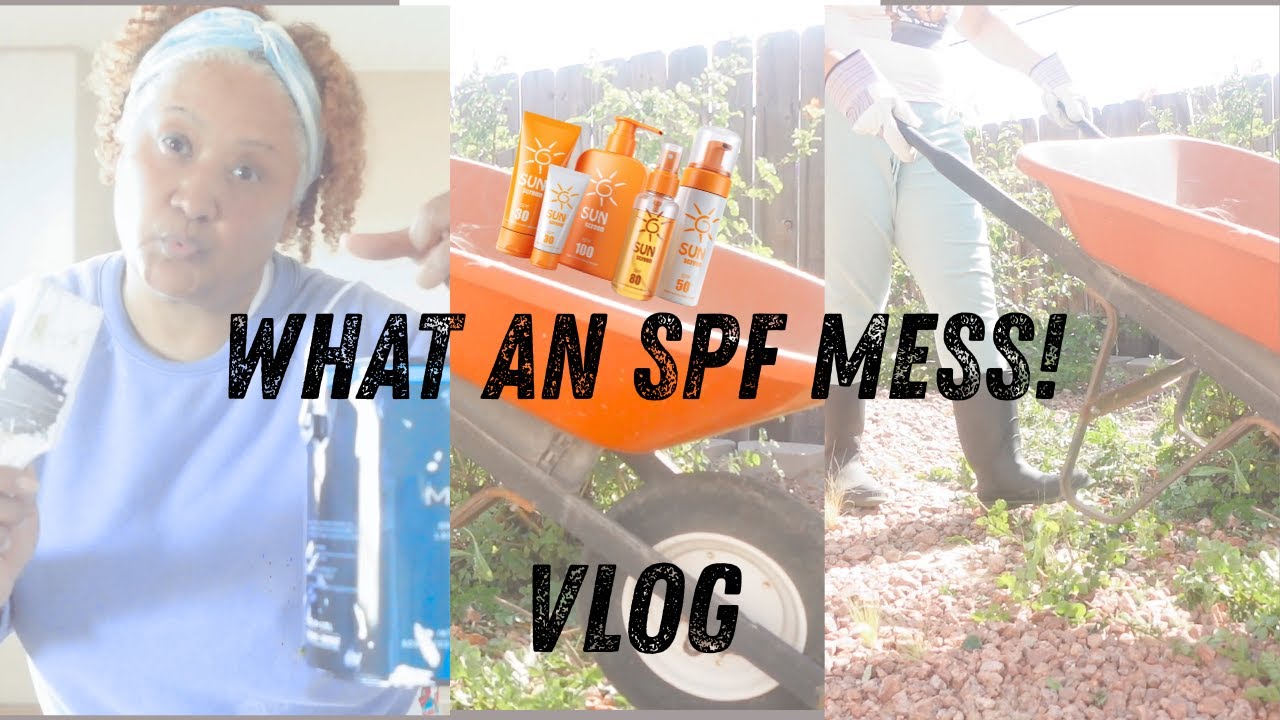 VLOG: SUMMER DIY PAINTING Turns into a BACKYARD REFRESH, CAMPUS TOUR AND COSTCO and SPF  SKIN CARE