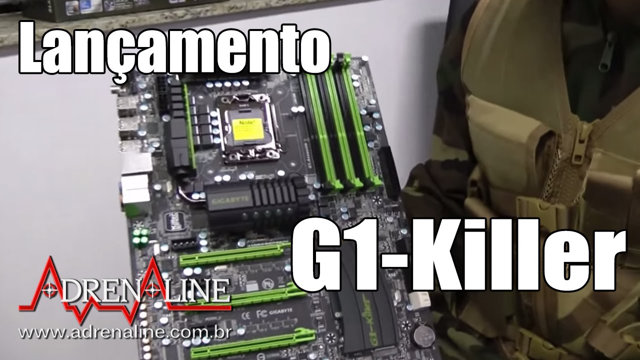 Lançamento da linha G1-Killer de placas-mãe Gigabyte