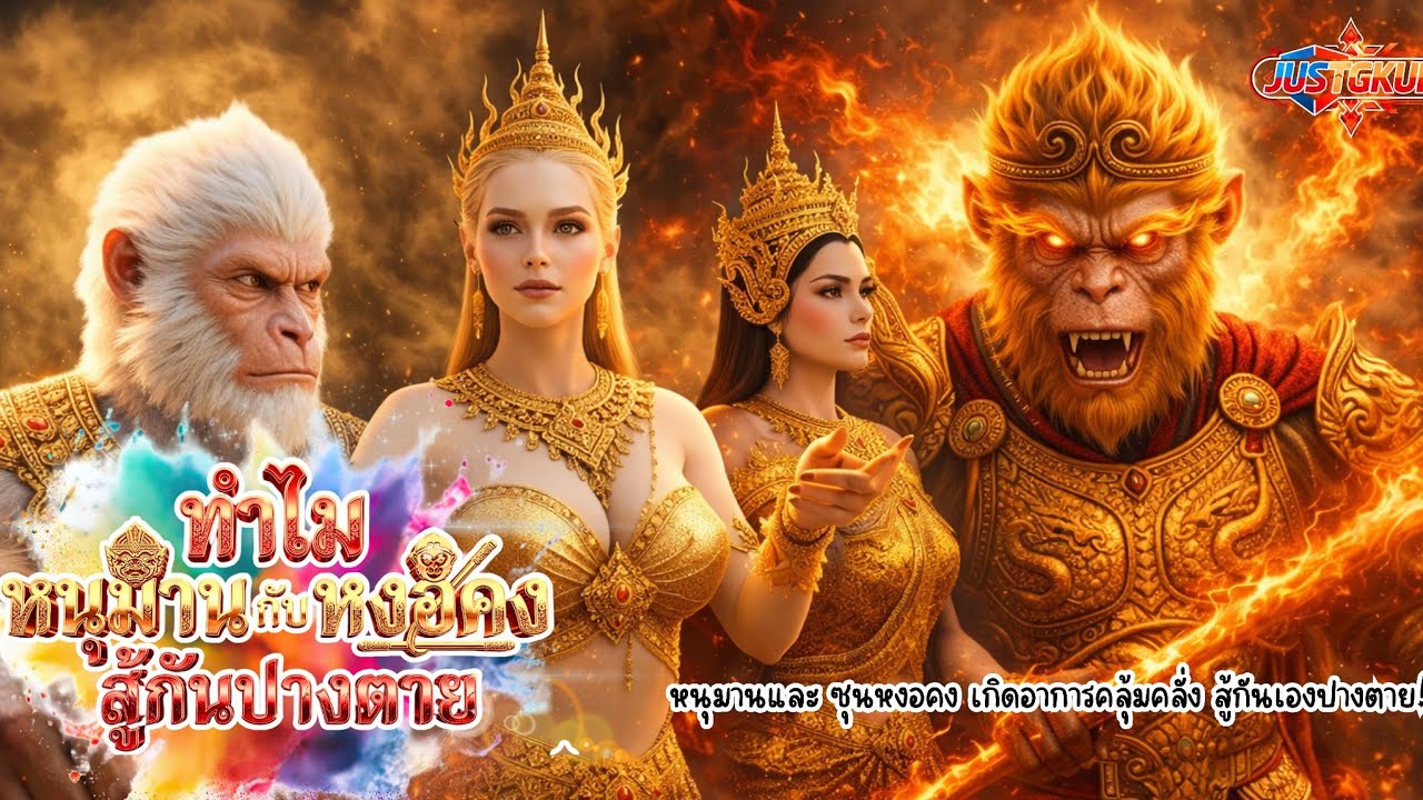  หนุมาน หงอคง  นางมณโฑ กาลอัคคี #movie #animation #หนุมาน #cartoon #จัสจีคุน  #รามเกียรติ์ 